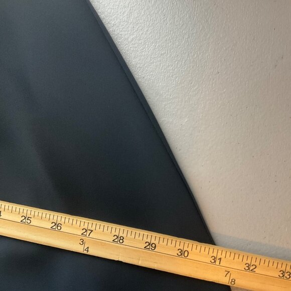 VTG Hampton Nites Sz 8 Black A-Line Flowy Midi Skirt Pull-On Sheer Overlay*Read* - Picture 6 of 11